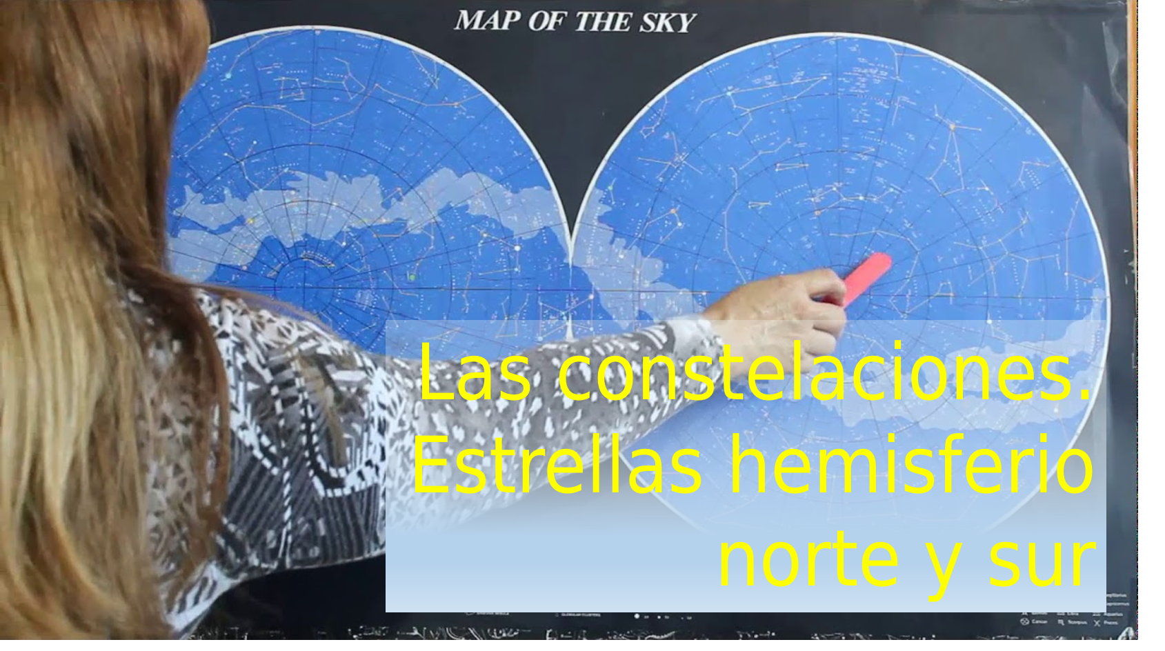 Las constelaciones. Estrellas hemisferio  norte y sur