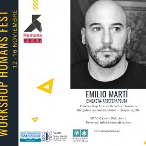 Tallers de stop motion impartits per Emilio Martí, Cineasta – Arteterapeuta